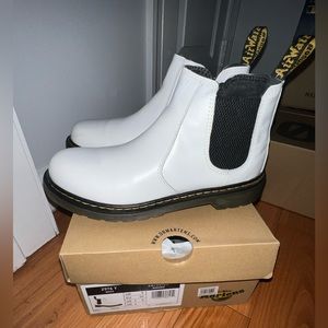 White Dr. Martens 2976 Chelsea Boot